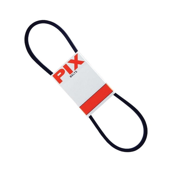 Pix Belt, PIX North America A20 22 in. FHP Rubber V-Belt; Black, Black A20 - main